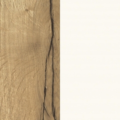 Стеновая панель Дуб Галифакс натуральный/Белый базовый ЭГГЕР