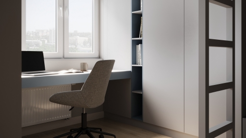 ЛМДФ PS Smart Серо-синий корунд (матовый)