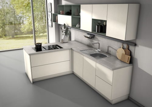 Столешница Мрамор Кандела светло-серый ЭГГЕР