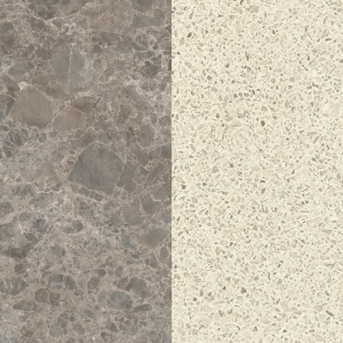 Стеновая панель Мрамор Сиена серый /Камень Сонора белый ЭГГЕР