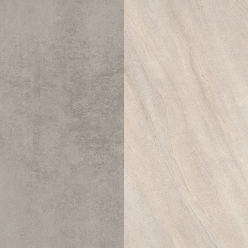 Стеновая панель Хромикс серебро /Камень Кальвия пес-сер